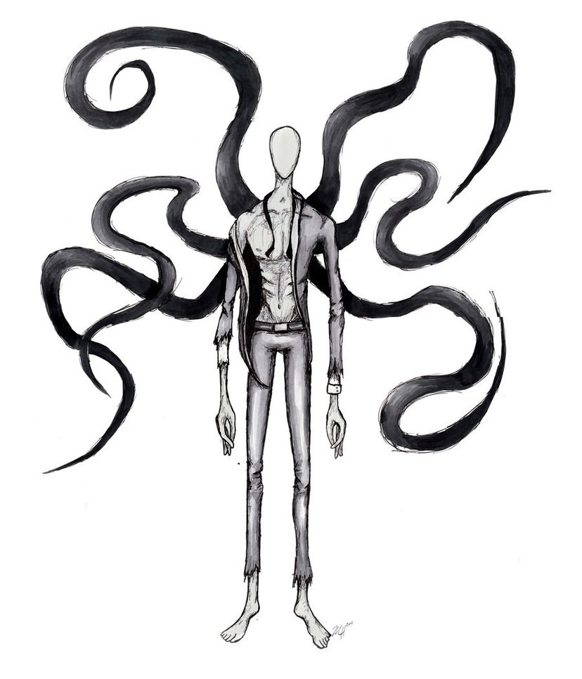 828x966 Slender Man Drawings In Pencil