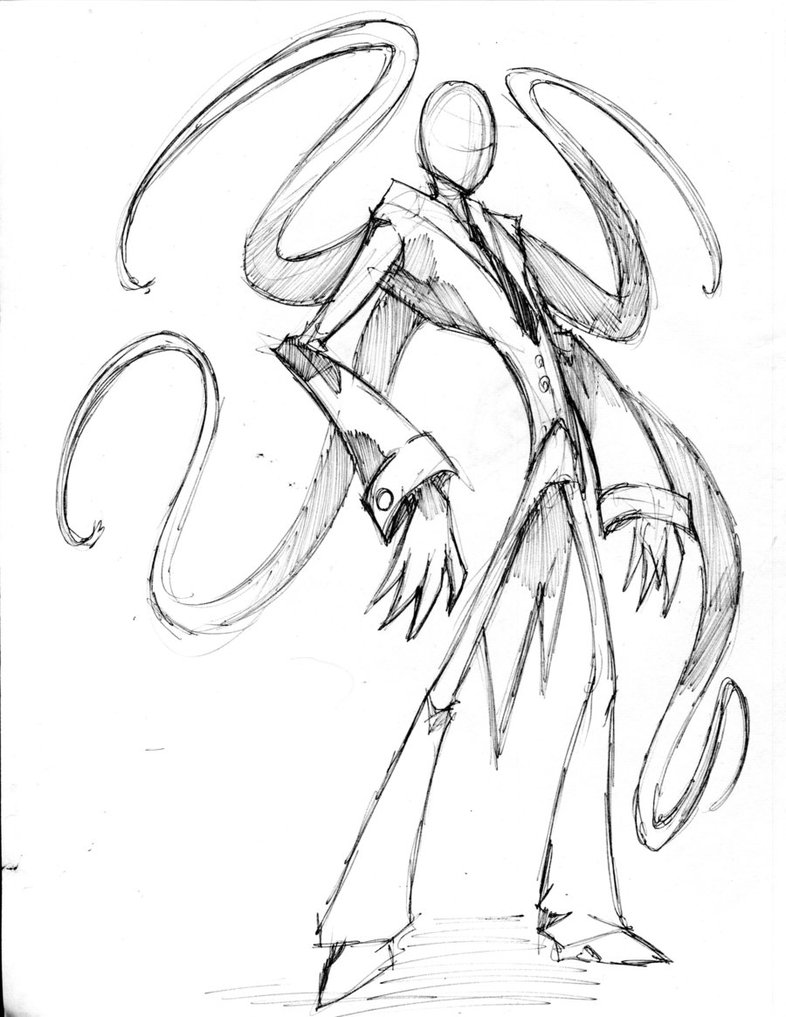 786x1017 Collection Of Slender Man Drawings In Pencil High Quality