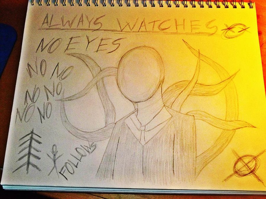 900x675 Pencil Drawn Slenderman By Mattndew