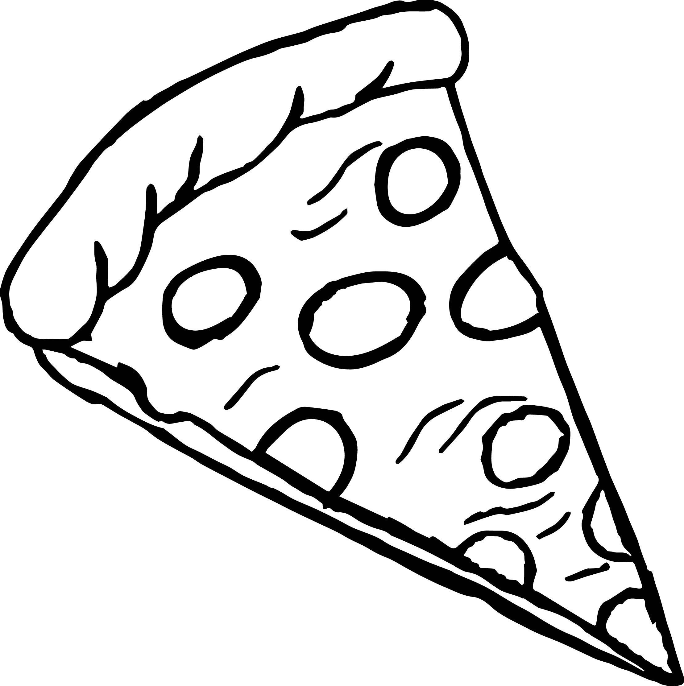 2217x2224 Pizza Coloring Page Unique Pizza Slice Drawing Thebestreview