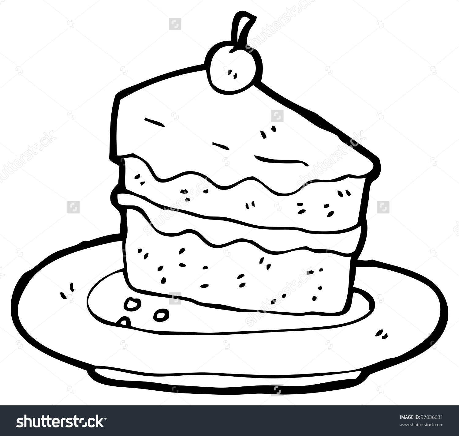 1500x1424 Slice Of Cake Drawing Cartoon Slice Cake Stock Illustration