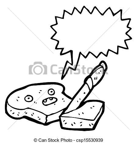 450x470 Slice Of Bread Cartoon Character Drawings
