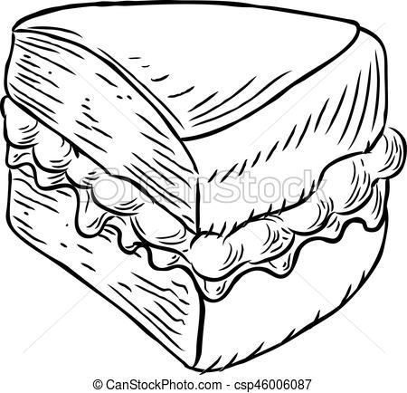 450x434 Sponge Cake Vintage Retro Woodcut Style. A Jam And Cream Victoria