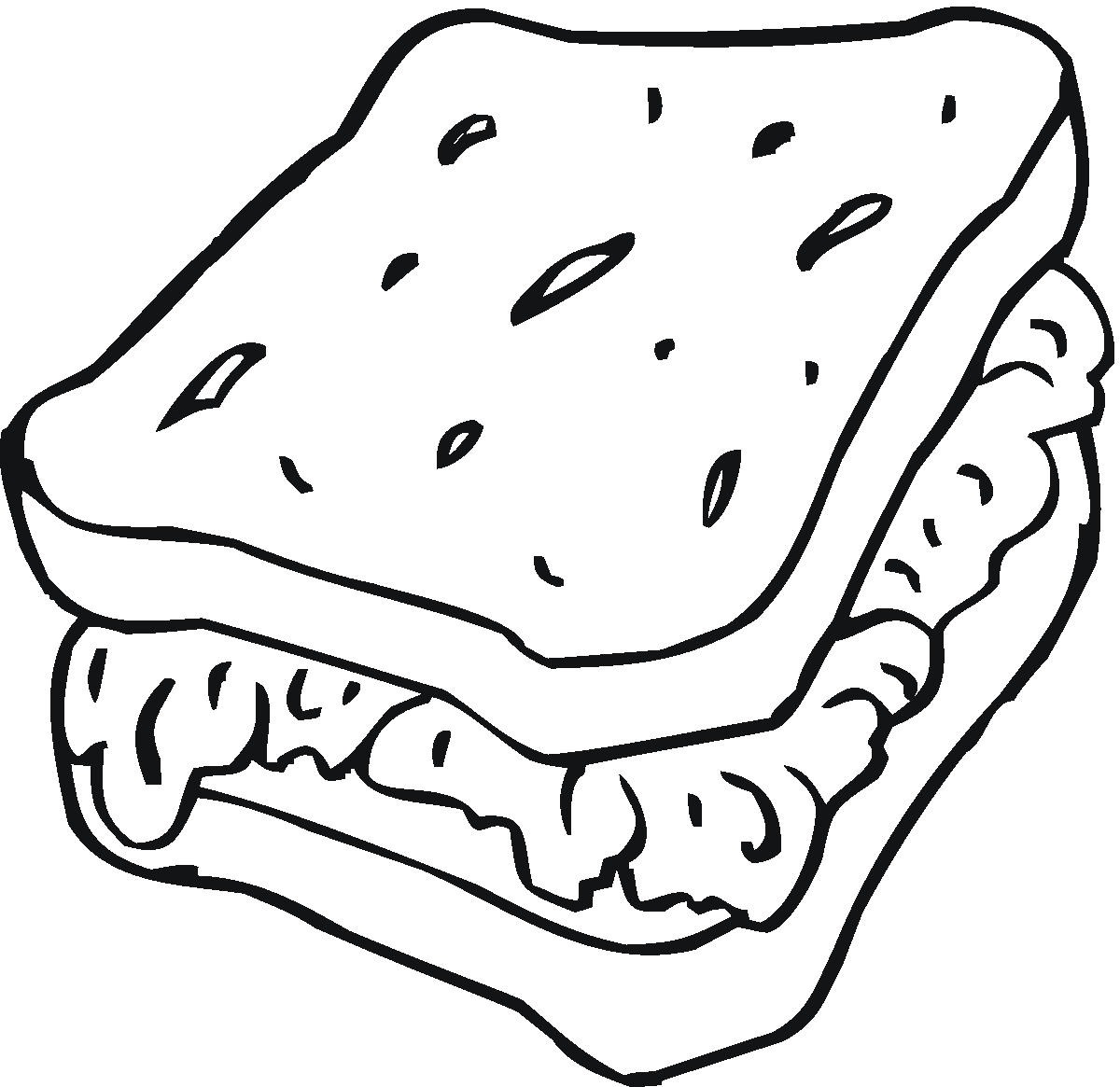 1200x1165 Tremendous Slice Of Bread Coloring Page Drawin