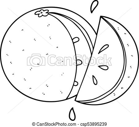 450x410 Cartoon Orange Slice Vectors