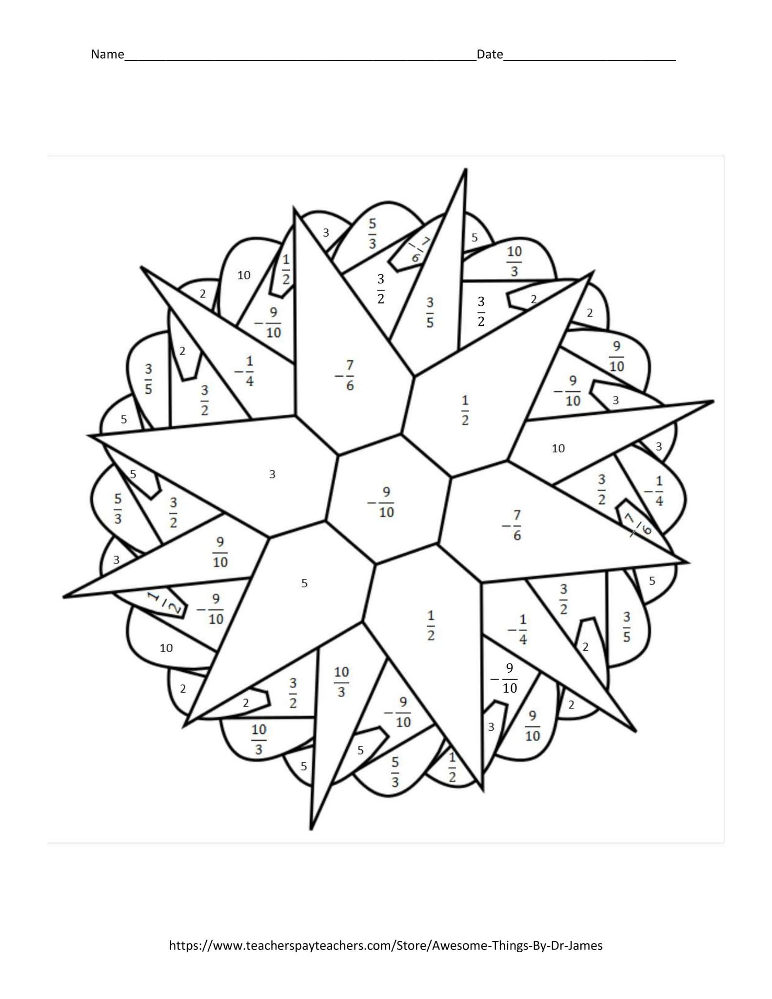 1583x2048 Finding Slope Between 2 Points Color By Number Funrithmetic