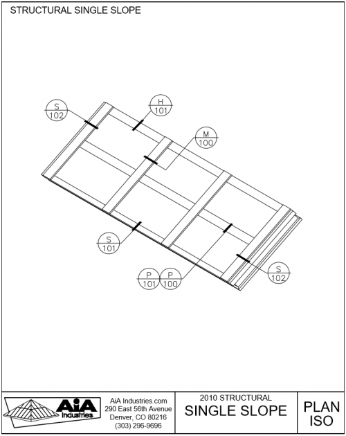 500x630 Structural Single Slope Skylights Detailed Drawings Aia Industries
