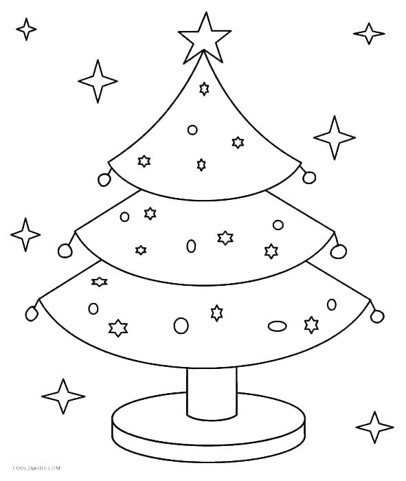 591x700 Coloring Pages ~ Christmas Tree Coloring Page Free Pages Trees