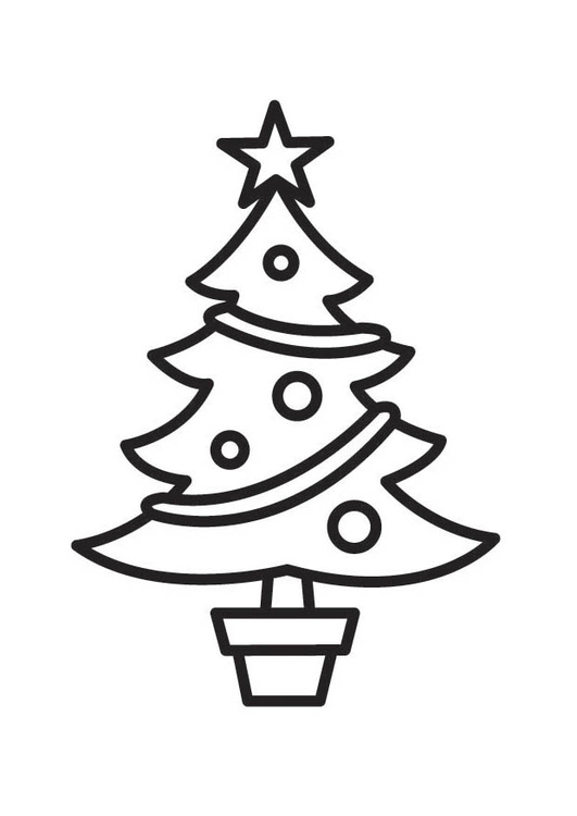 531x750 Coloring Page Christmas Tree