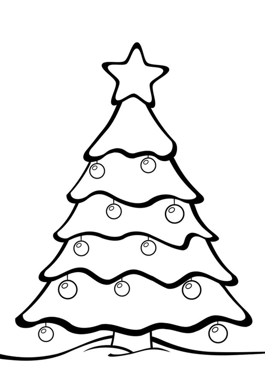 531x750 Coloring Page Christmas Tree