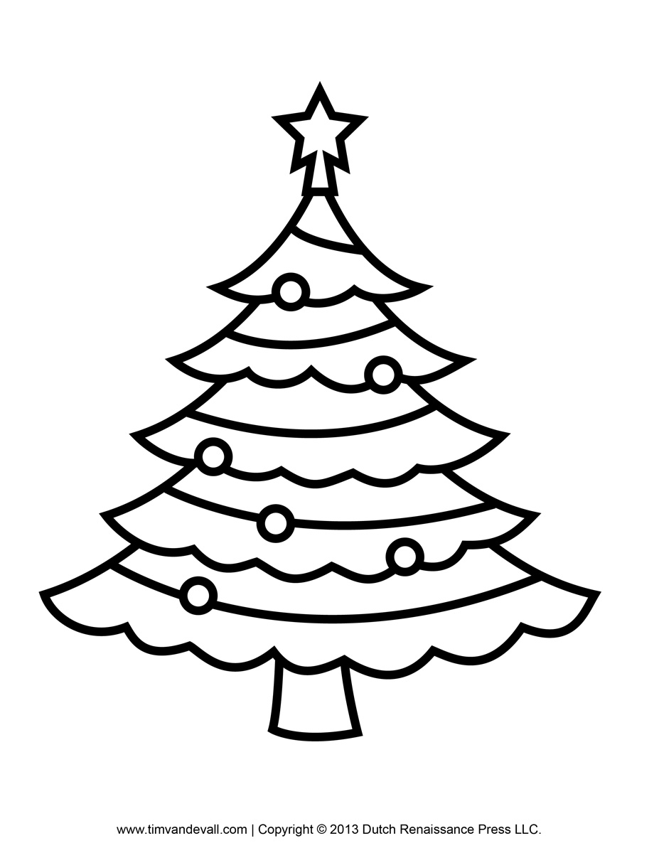 927x1200 Collection Of Cartoon Christmas Tree Drawing High Quality