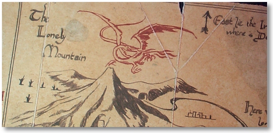 553x270 Thror's Map From The Lord Of The Rings