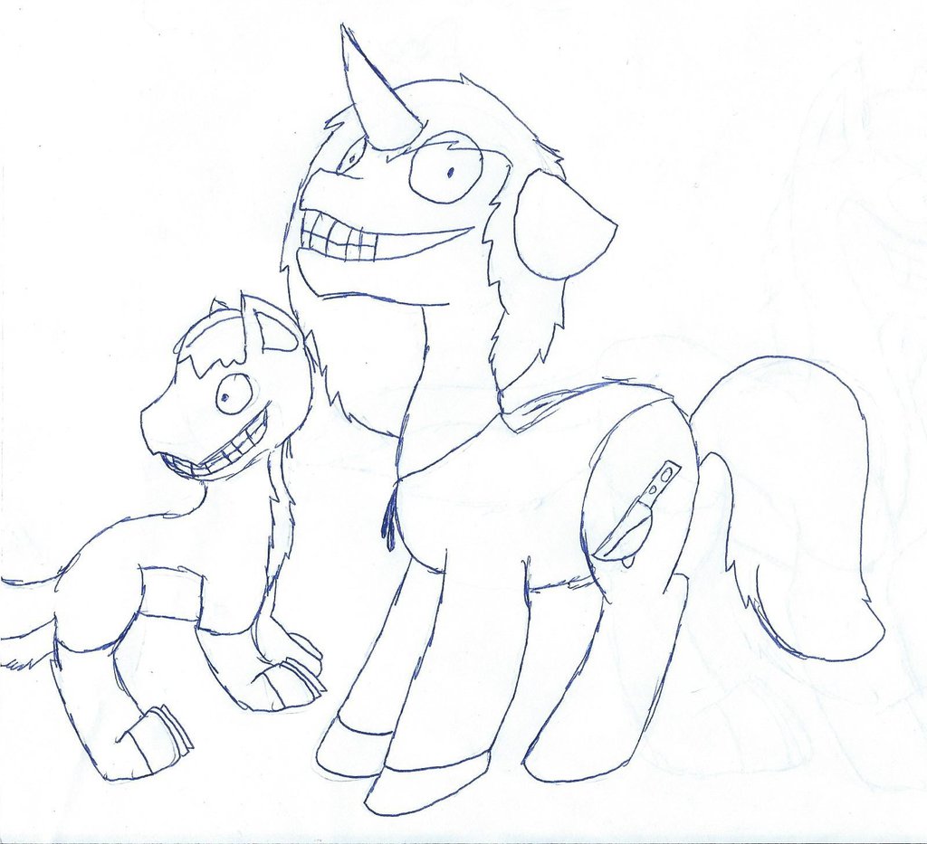 1024x933 Jeff The Killer Pony And Smile Dog By Iwuvgarfield