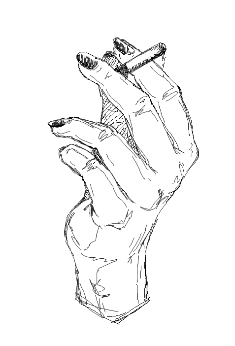477x702 Drawing Art Black And White Smoke My Art Grunge Artwork Cigarette