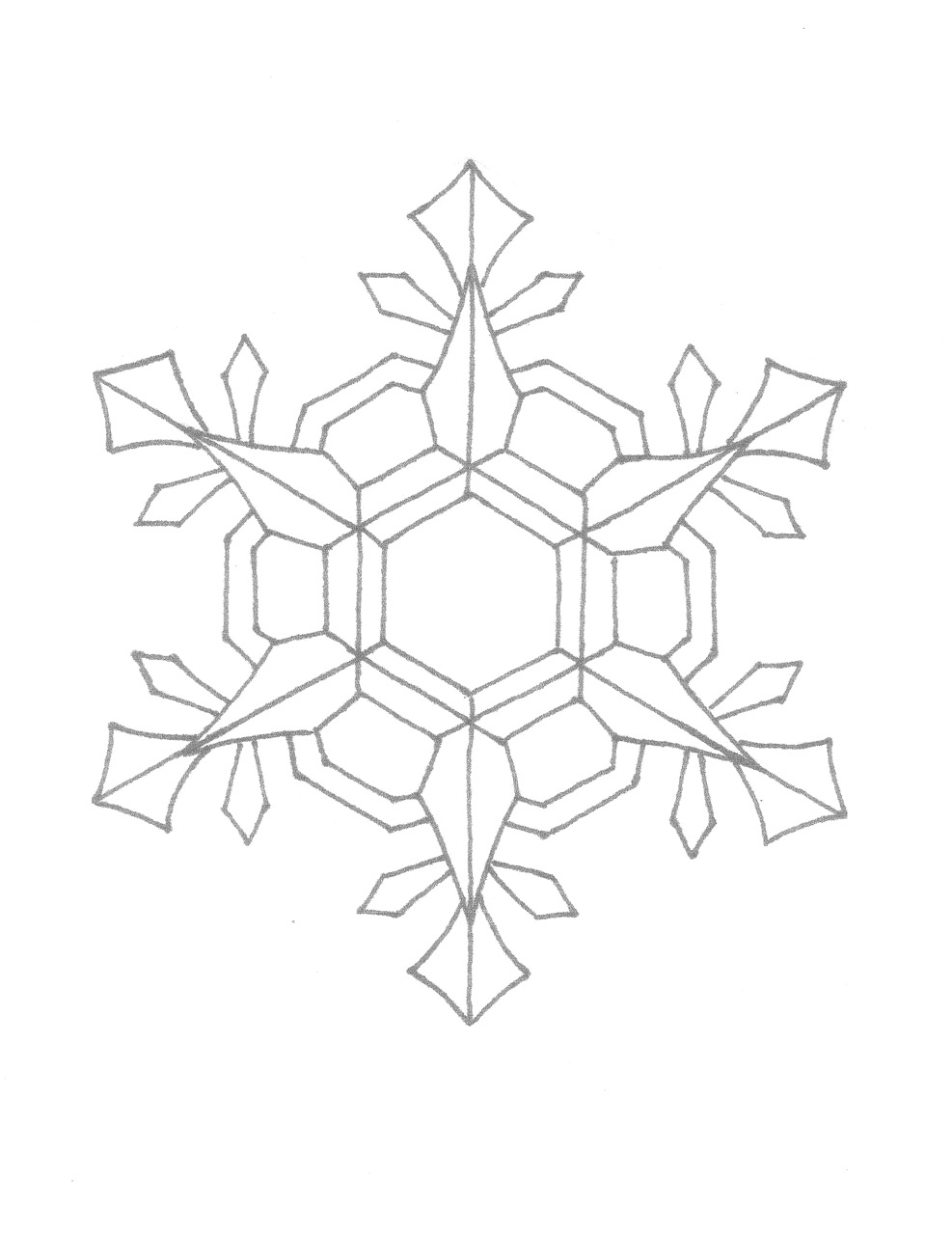 987x1280 Snowflake Drawing For Children Coloring Pages Snowflake Patterns