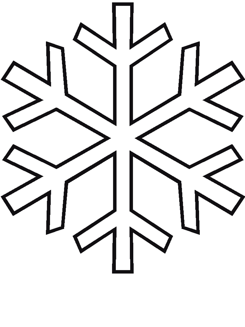 1024x1366 Drawing Of A Snowflake