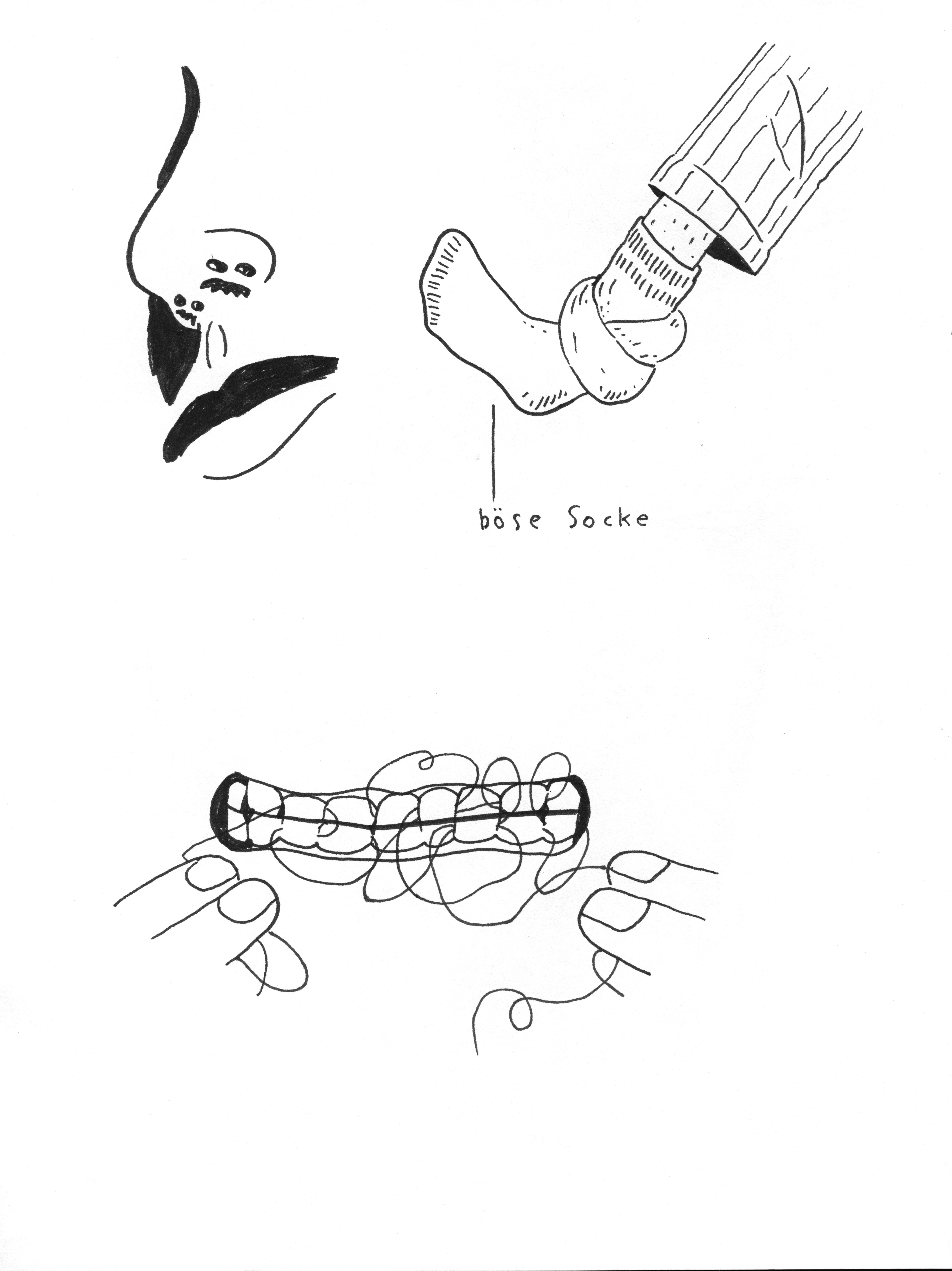 4884x6520 Christoph Niemann Evil Sock Pen On Paper Drawings And Projects