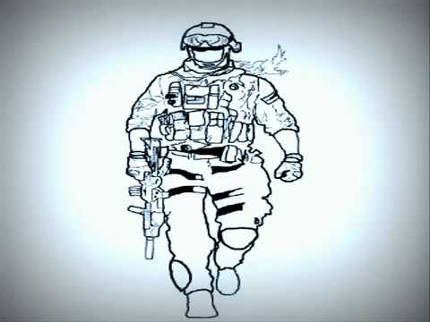480x360 Battlefield 3 Soldier Drawing