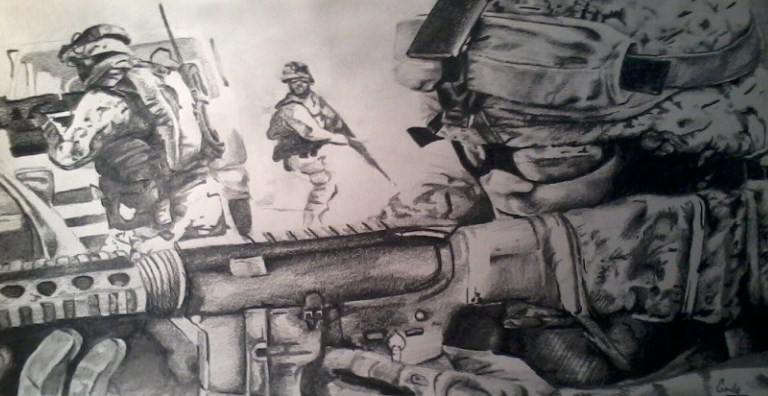 768x396 Soldier Drawing (3) By Xxbloowahfullxx