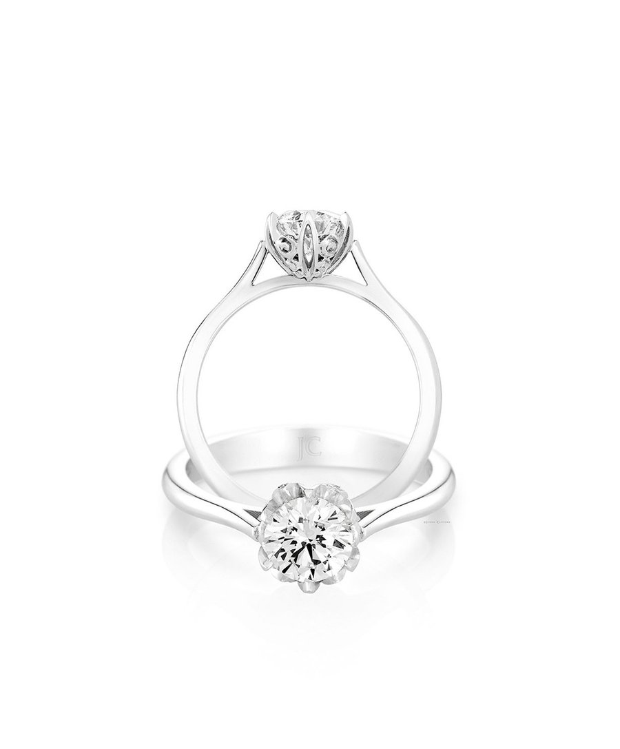 900x1087 Rose Solitaire Engagement Ring Jenna Clifford