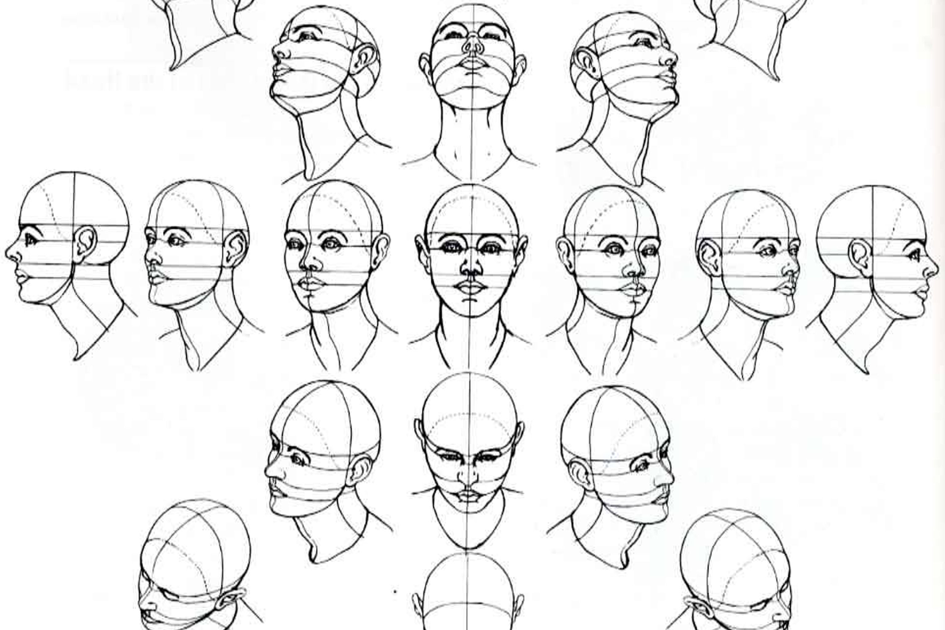 3072x2048 Drawing Face Looking Up Drawing Face Looking Down How To Draw