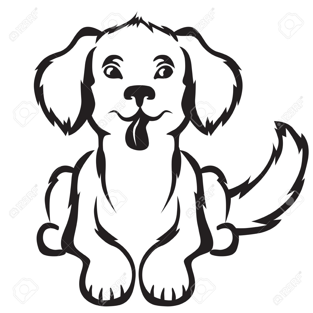 1300x1300 Puppy Cartoon Drawing Puppy Cartoon Drawing How To Draw A Dog Head