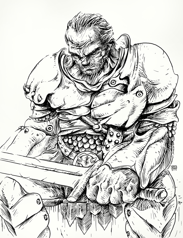 605x787 Jorah Mormont, The Second Son By Urukkisaki