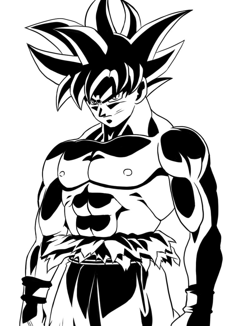 766x1042 Son Goku's New Form (Progress) By Harundoener