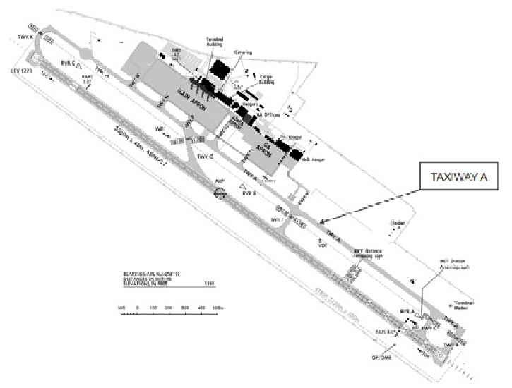 725x550 Airport Runway And Taxiways Layout
