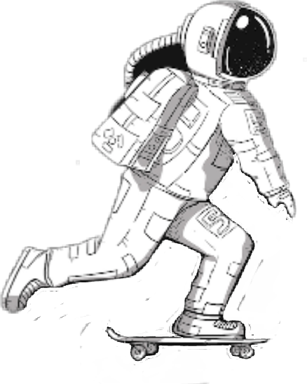 438x548 Tumblr Space Astrounaut Skateboard Skate