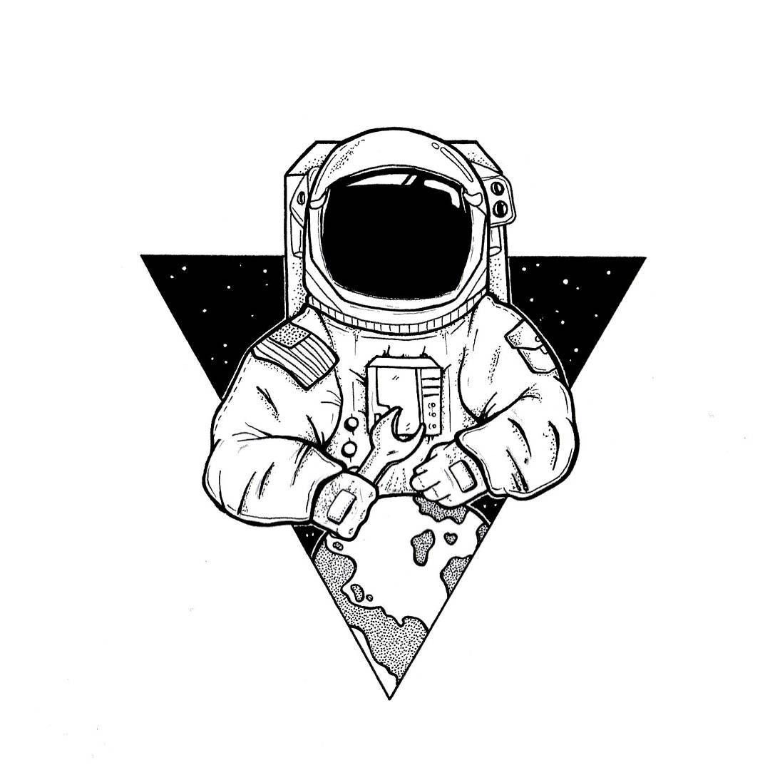 1080x1080 Astronauta Tumblr Sigueme Lua7 Anime Tatto