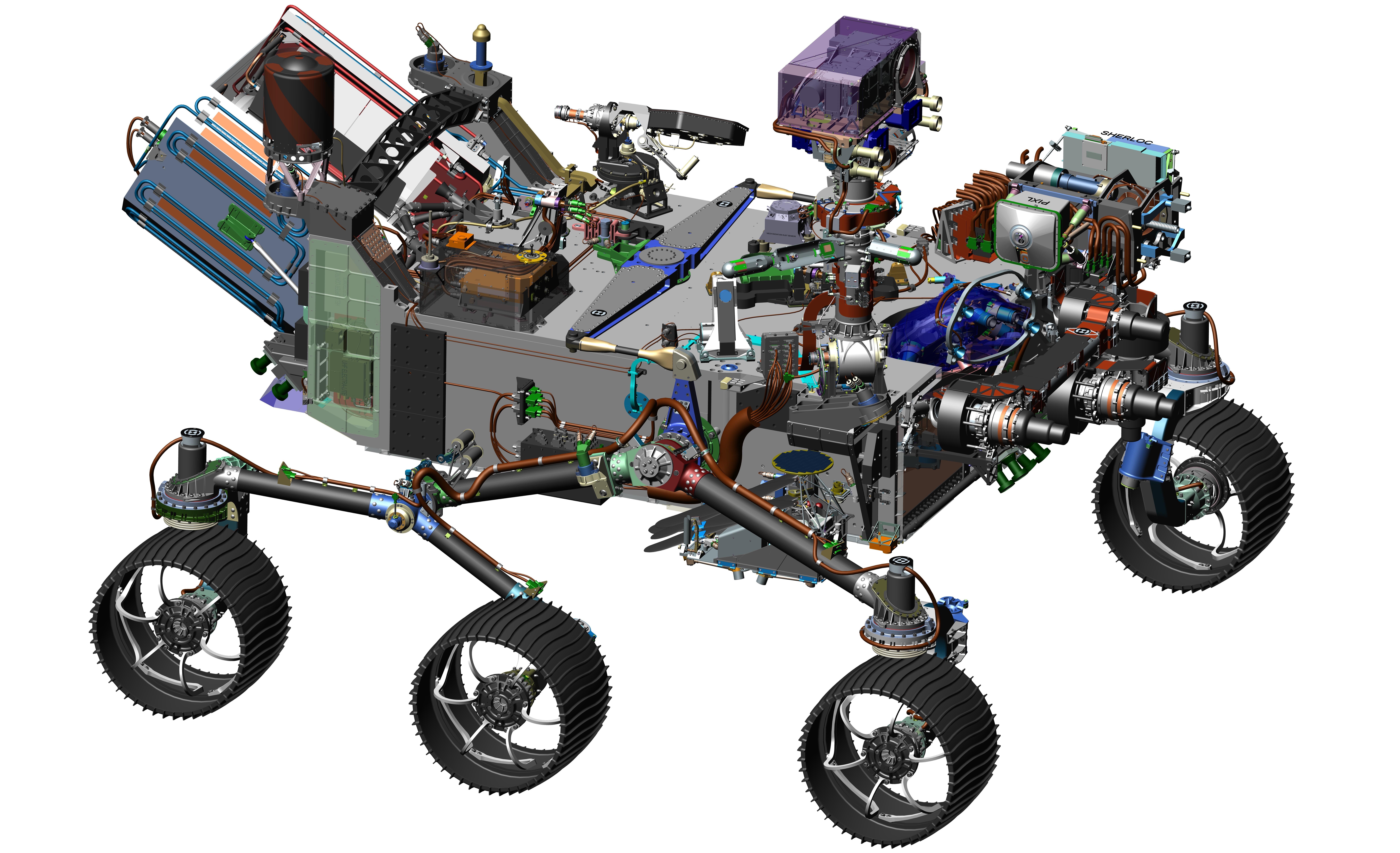9847x6000 Space Images Computer Design Drawing For Nasa's 2020 Mars Rover