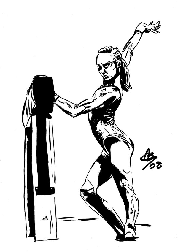 600x849 Gymnast Special Drawing 01 By Alexbaxthedarkside