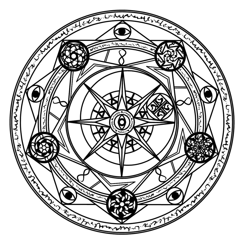 1024x1024 How To Draw A Magic Circle For Your Rituals Ritual Magic Spells