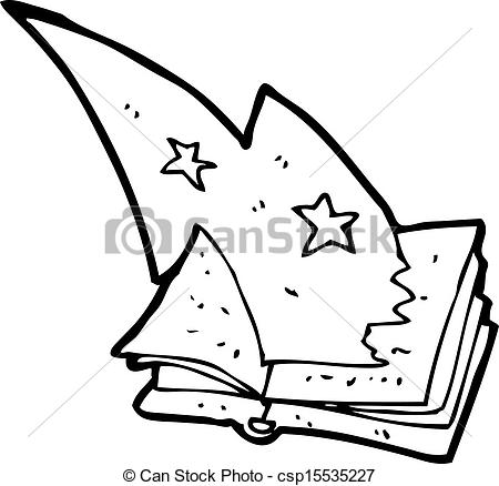 450x438 Cartoon Magic Spell Book Vector Illustration