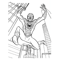 Spiderman Hanging Upside Down Drawing at GetDrawings | Free download