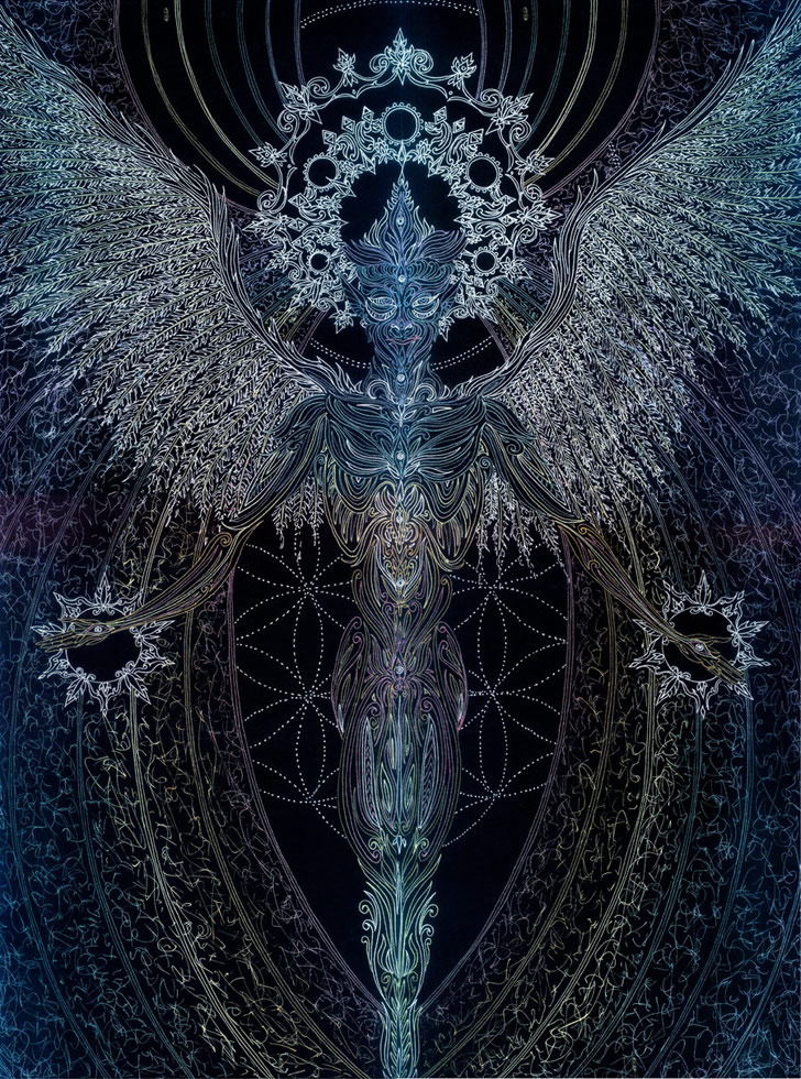 728x980 Spiritual Pen Drawings Scene360