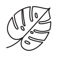 200x200 Split Leaf Philodendron Icons Noun Project