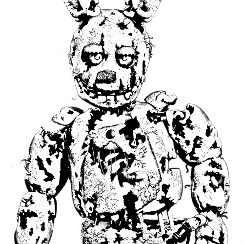 500x500 Collection Of Fnaf Springtrap Drawing High Quality, Free