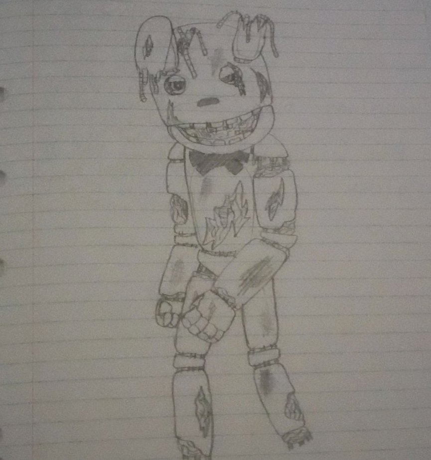 865x923 Springtrap (Sketch) By Skdagamer