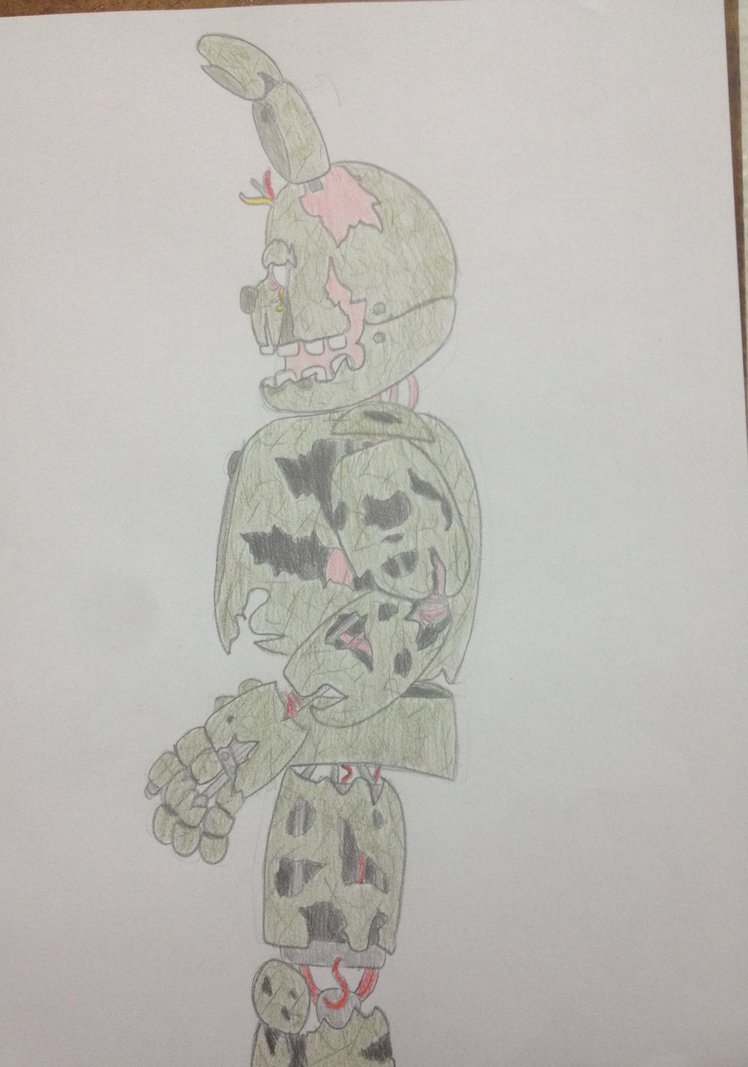 748x1067 Springtrap Draw By Predatorminer