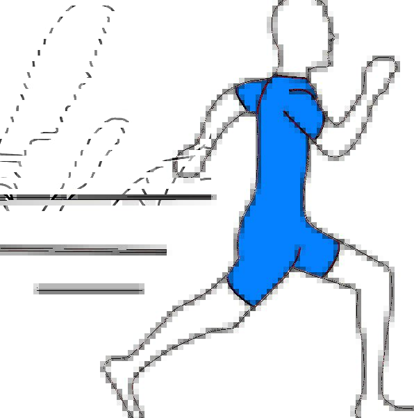 596x602 Runner, Sprinter, Sketch, Isolated, Remote, Drawing, Exercise