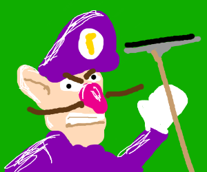 300x250 Waluigi Has A Squeegee