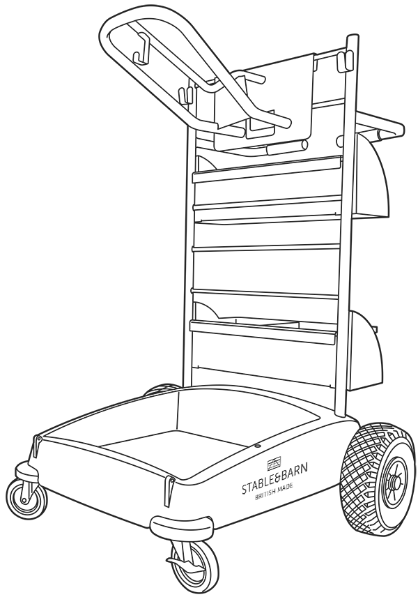 600x856 Stable Amp Barn Tack Trolley Drawing