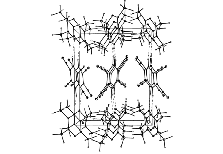 850x588 Stacking Of Molecules In Tcnb Ae Tmp Crystal Along The C Axis