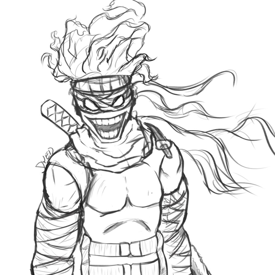 894x894 Stain Sketch By Dyedart