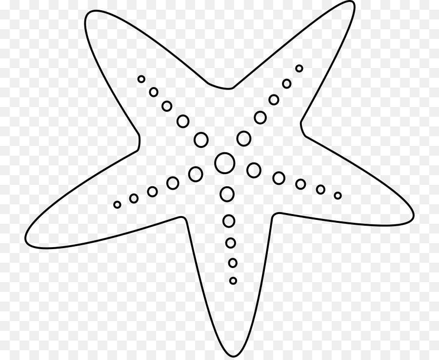 900x740 Starfish Black And White Clip Art