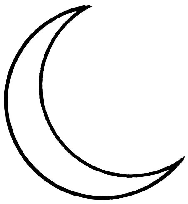 600x652 Moon Clipart Black And White Moon Drawing