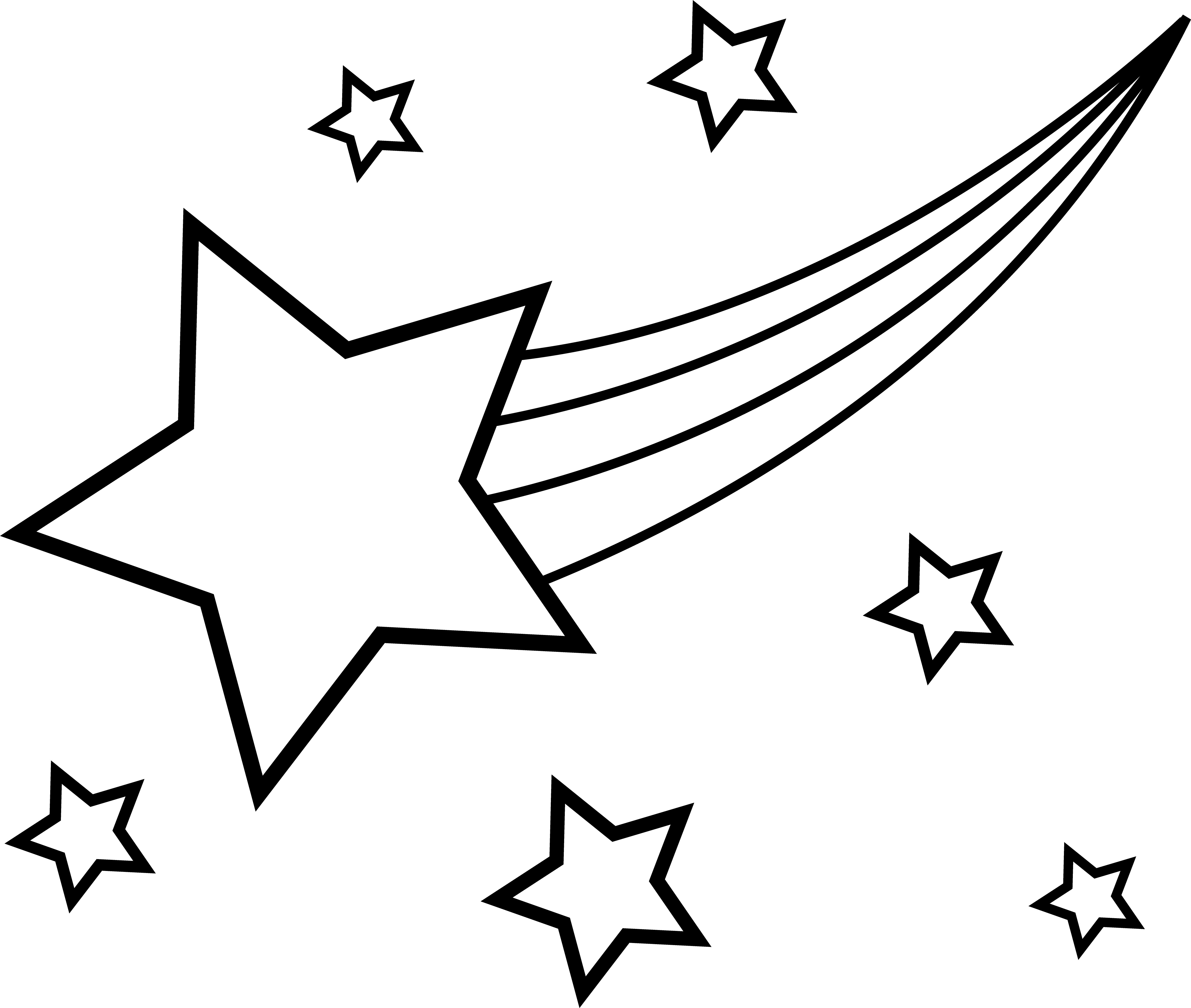 5221x4421 Best Of Star Outline Clipart Black And White