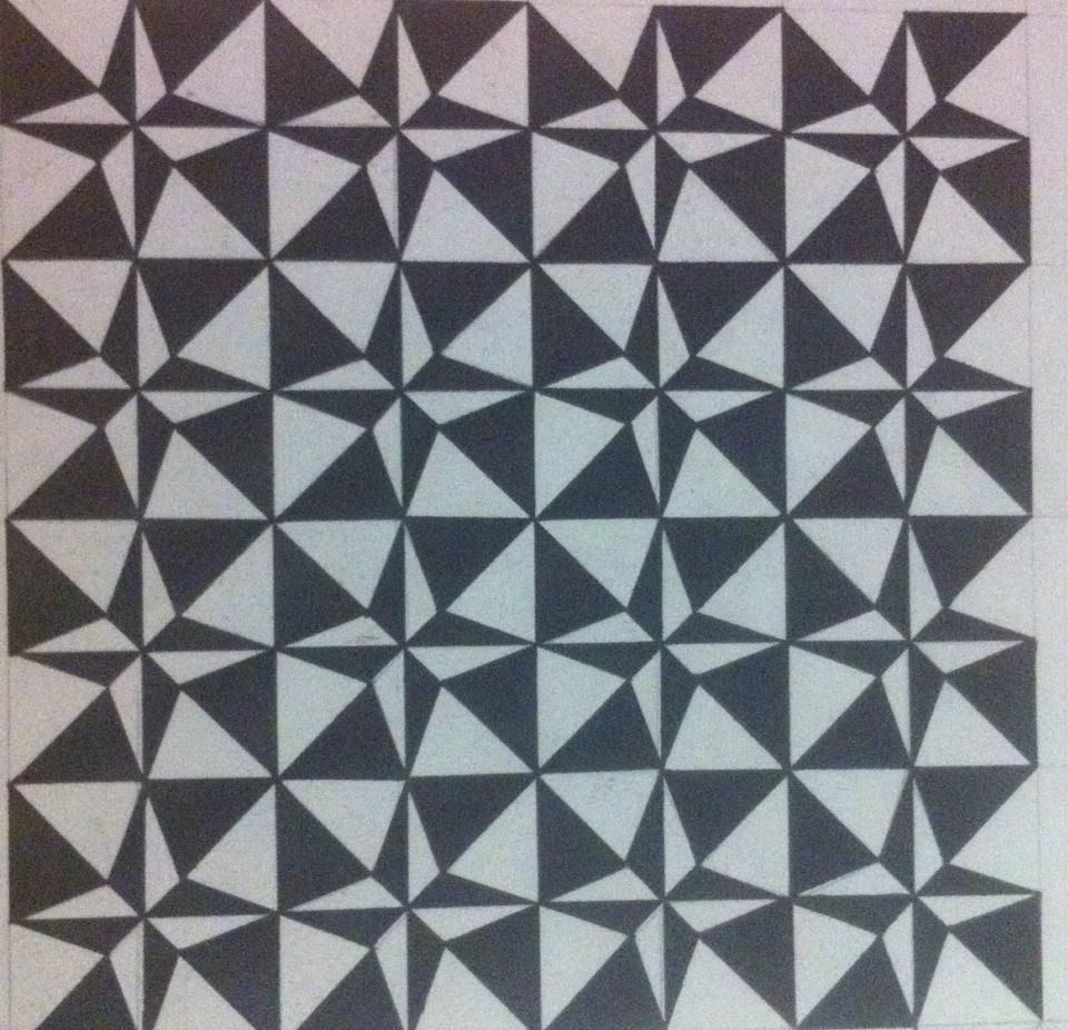 960x926 Circle Square Star Triangle Black And White 3d Drawings